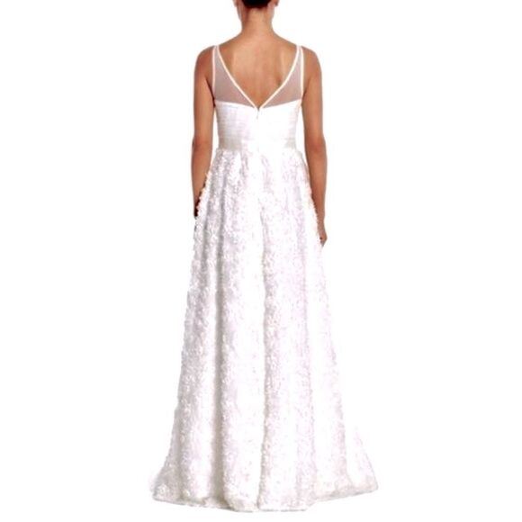 ADRIANNA PAPELL TULLE CHIFFON PETAL GOWN 6 NWT - Picture 7 of 16
